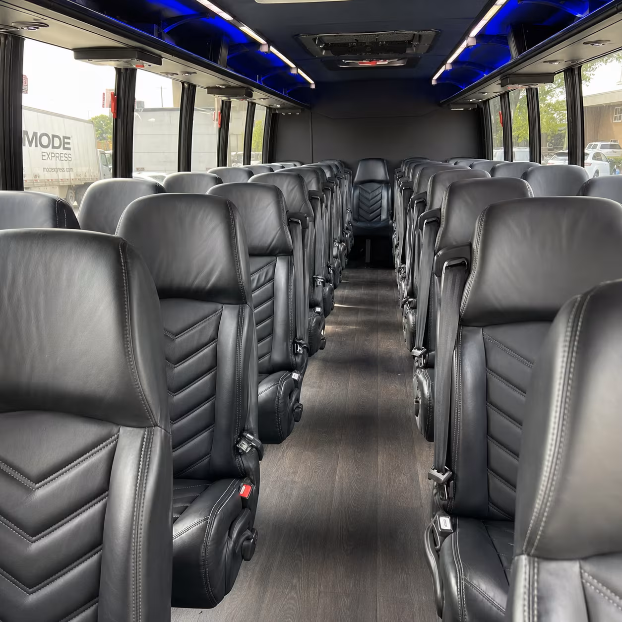miramar wedding transportation onboard seating